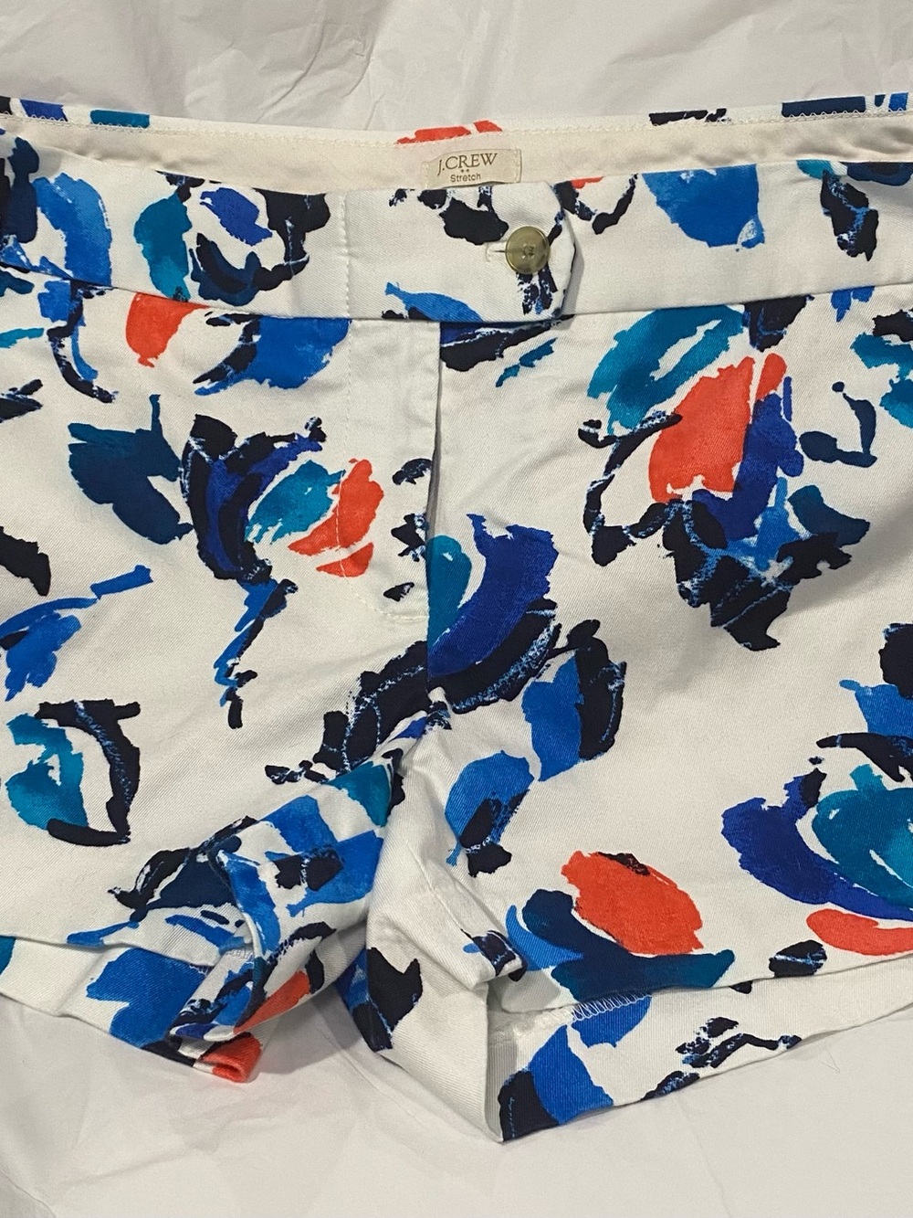 J.Crew Stretch Chino Floral Print Shorts Womens 4